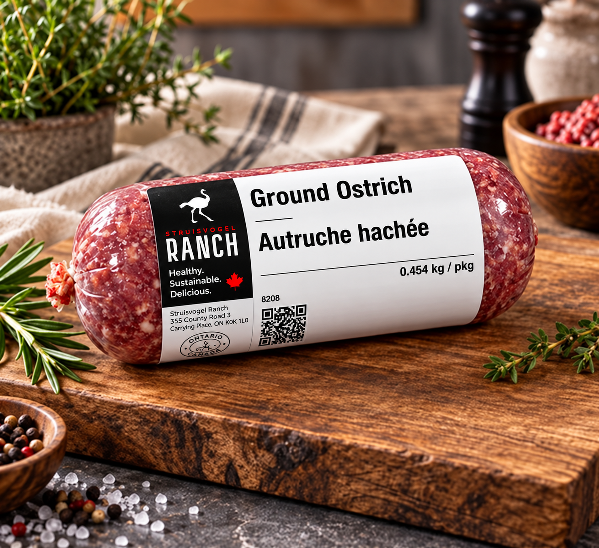 Ground Ostrich Steak