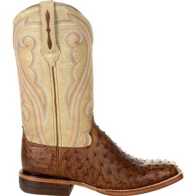Women's genuine ostrich leather boots