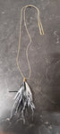 Ostrich feather necklace