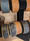 Ostrich Leather Cuff Bracelet