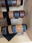 Ostrich Leather Cuff Bracelet