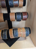 Ostrich Leather Cuff Bracelet