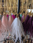Ostrich feather necklace