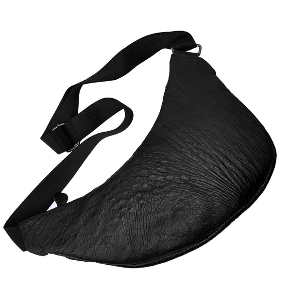 Ostrich Leather Large Sling Bag